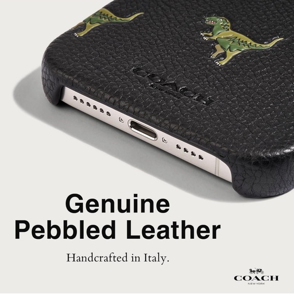 Coach Leather IPhone 15 Pro Phone Case - Picture 2 of 9